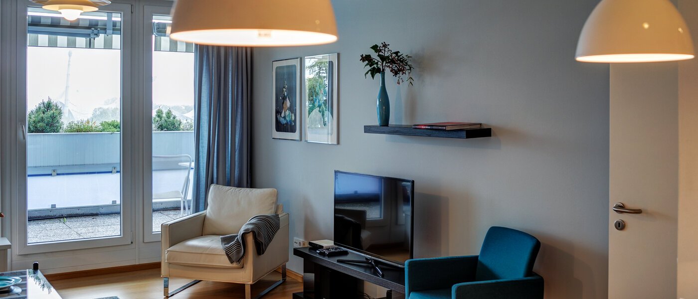 квартира München Olympiadorf 03 гостиная 7900