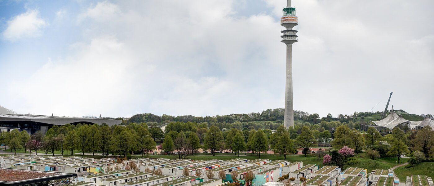 квартира München Olympiadorf 03 вид из окна 7900