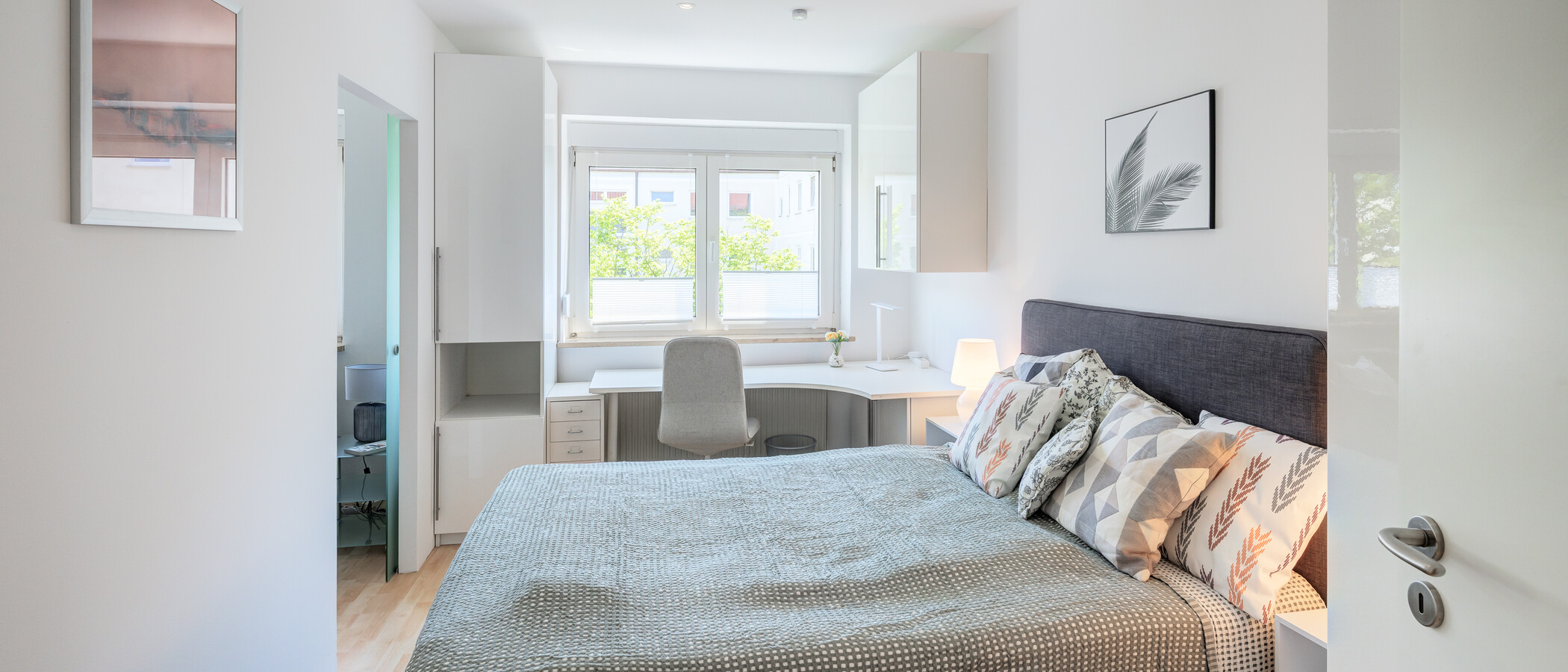 квартира München Schwabing - Alte Heide 04 спальная комната 7927