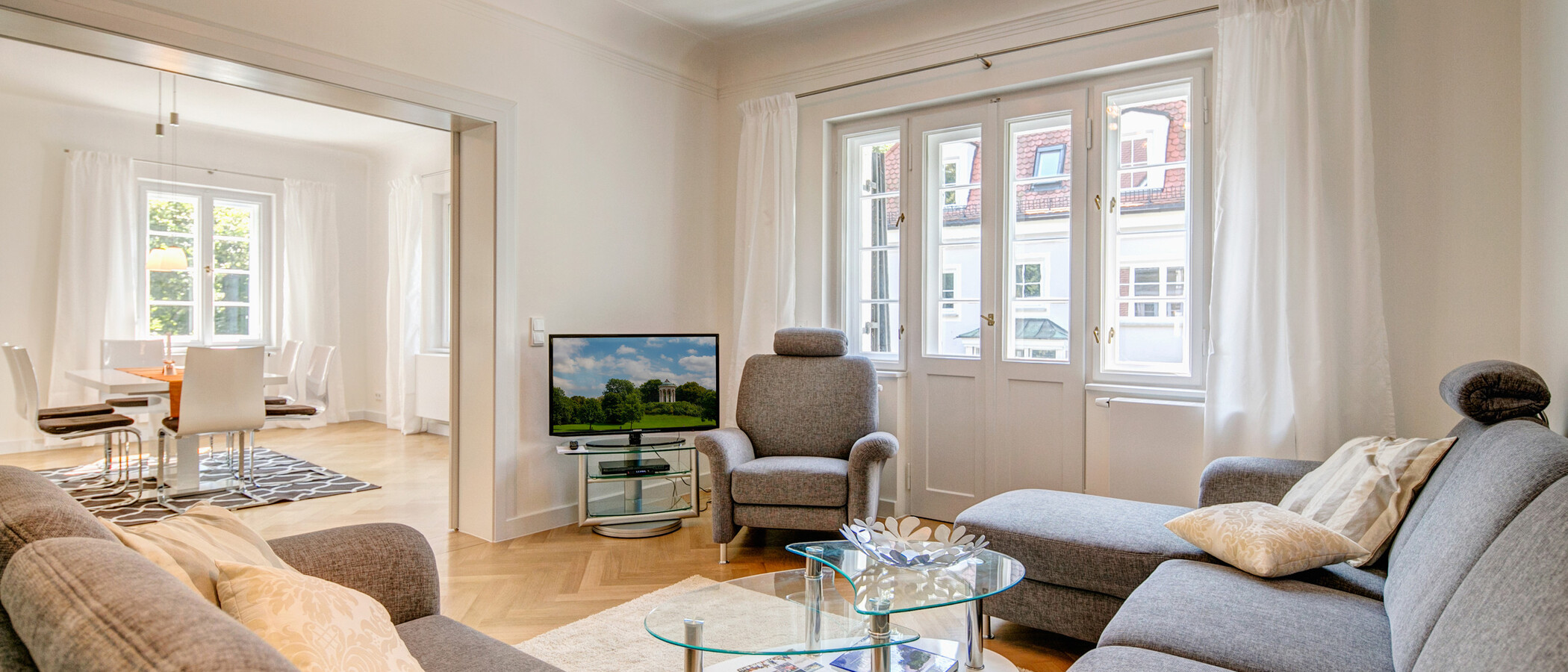 квартира München Nymphenburg 03 гостиная 7938