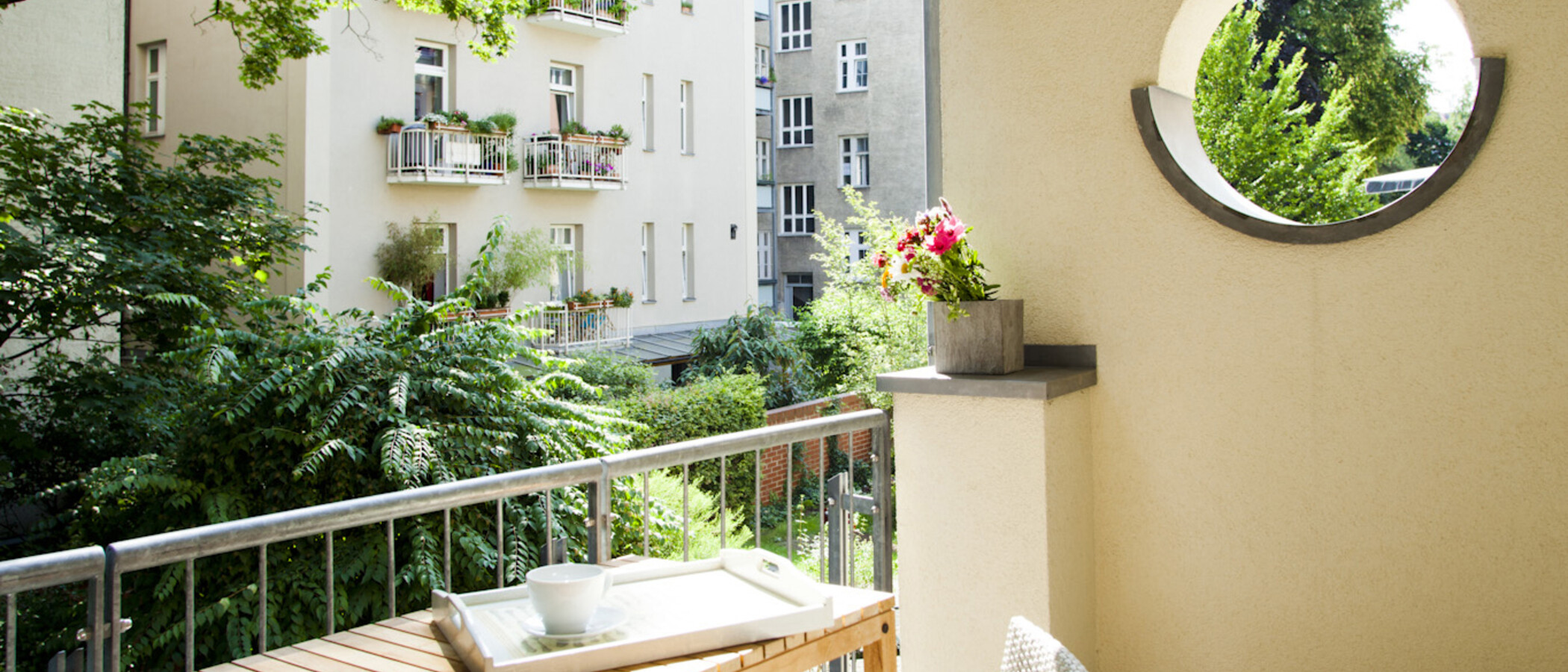 квартира München Schwabing-West (rund um den Hohenzollernplatz) 02 балкон 7964