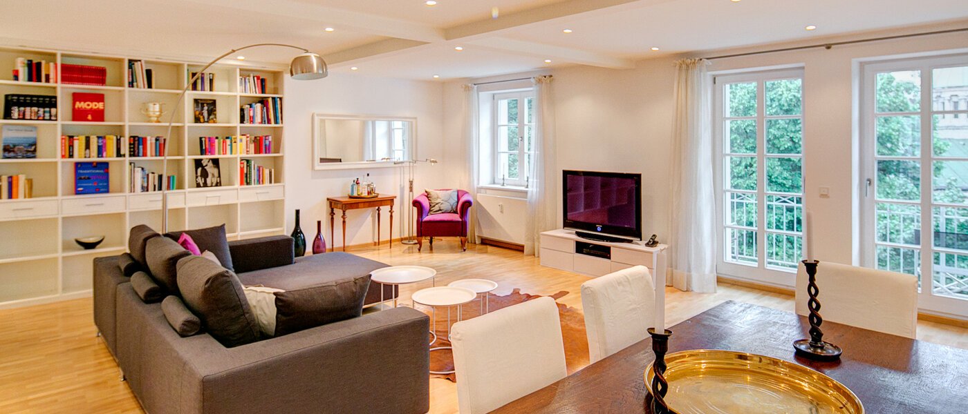 квартира München Glockenbachviertel 01 гостиная 8066