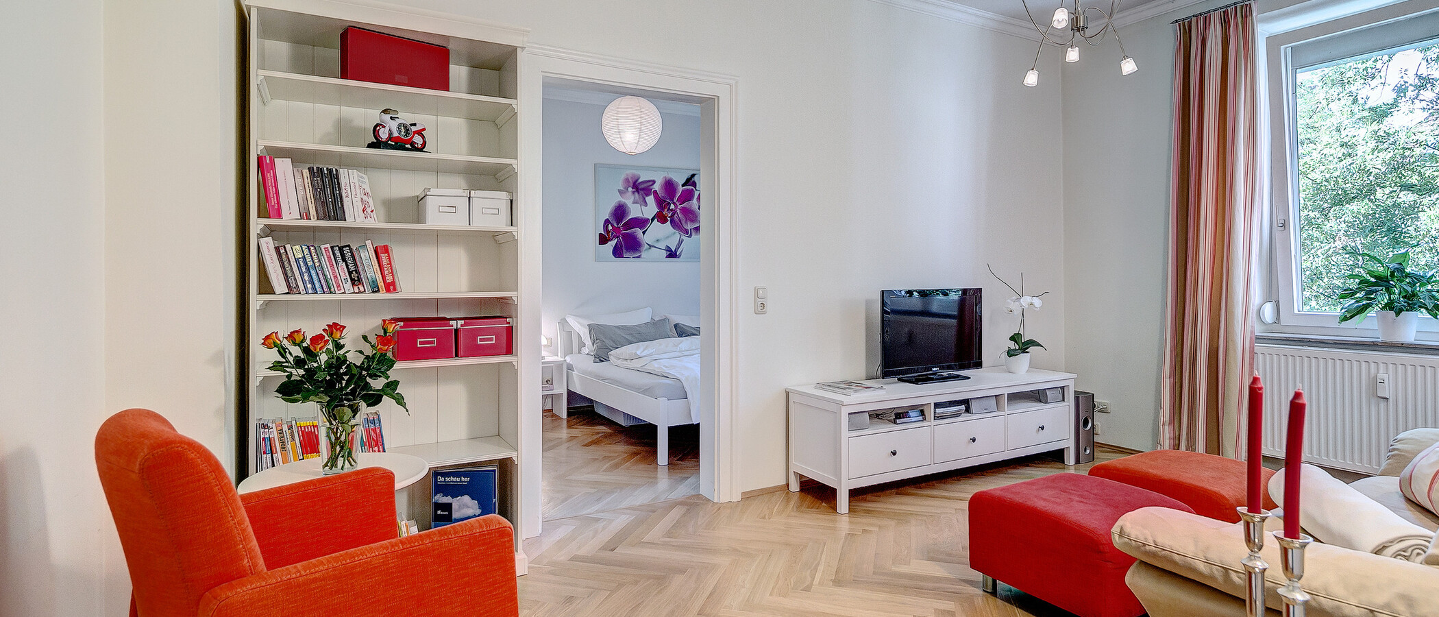 квартира München Schwabing 01 гостиная 8088
