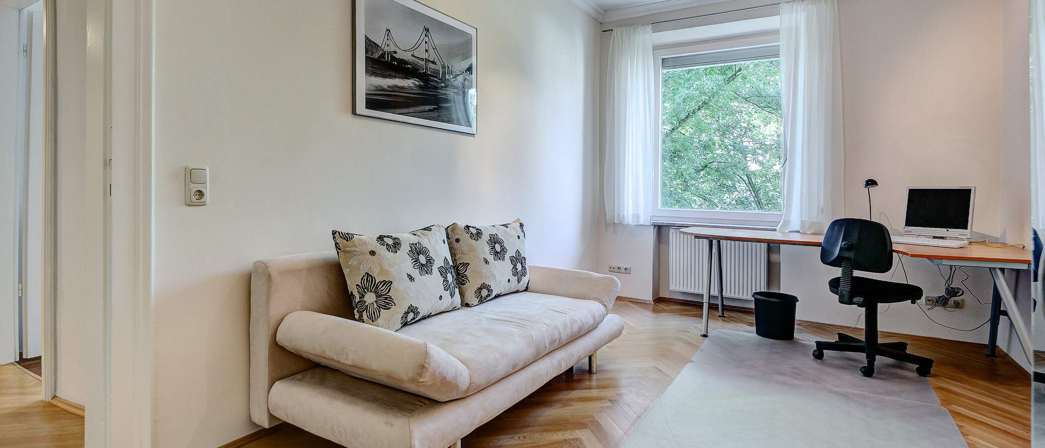 квартира München Schwabing 01 рабочий кабинет 8088