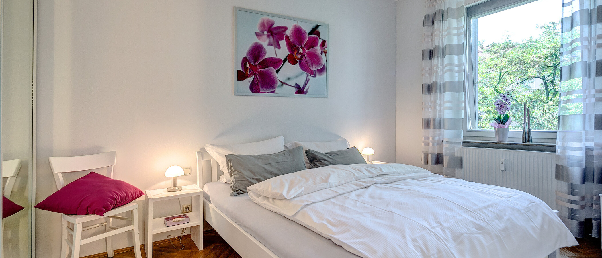 квартира München Schwabing 04 спальная комната 8088