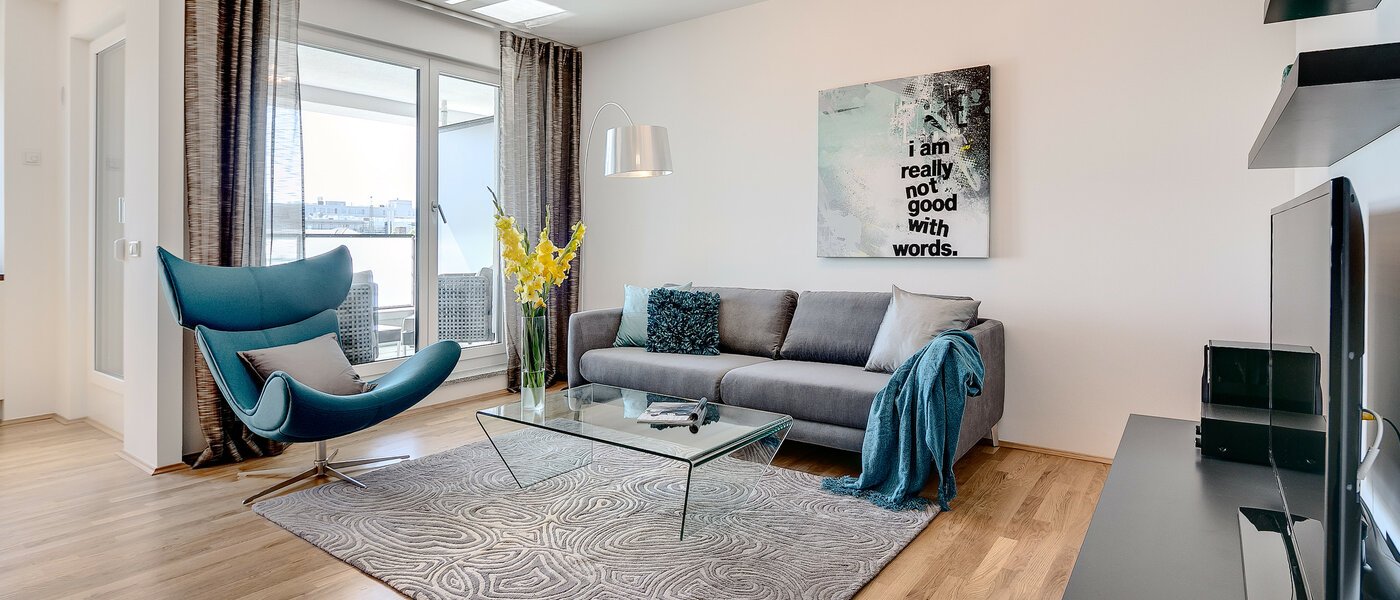 квартира München Nymphenburg 01 гостиная 8090