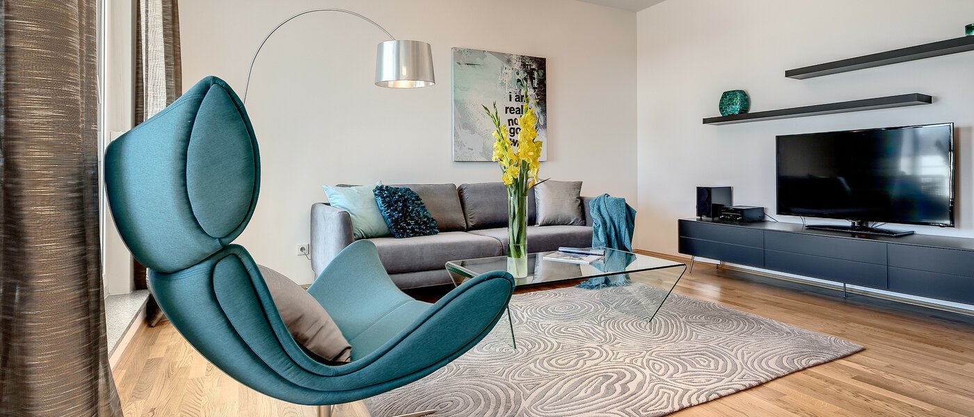 квартира München Nymphenburg 02 гостиная 8090