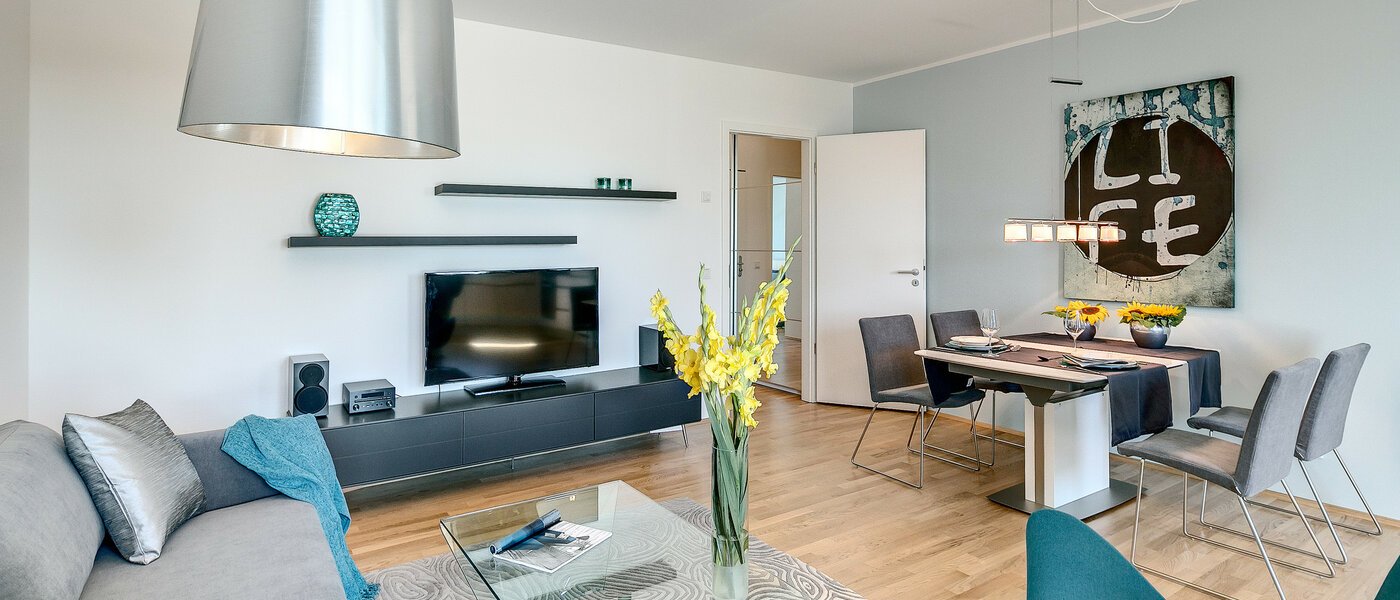 квартира München Nymphenburg 03 гостиная 8090