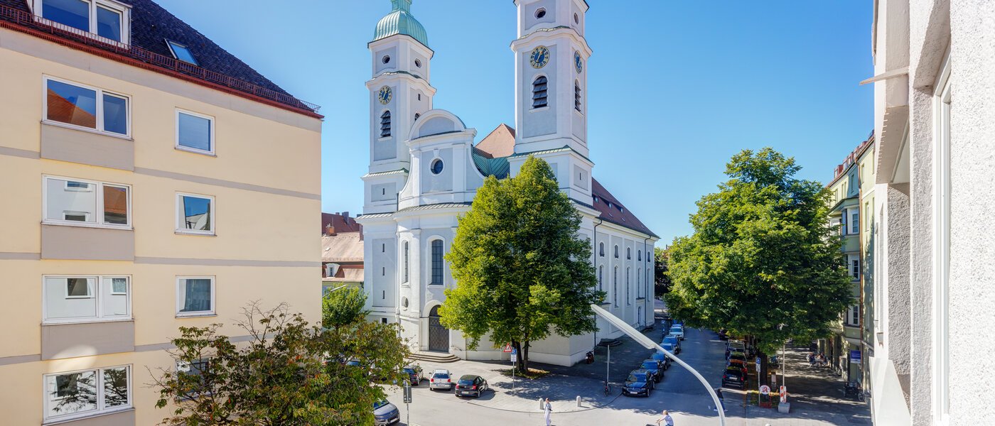 квартира München Untergiesing 01 вид из окна 8114