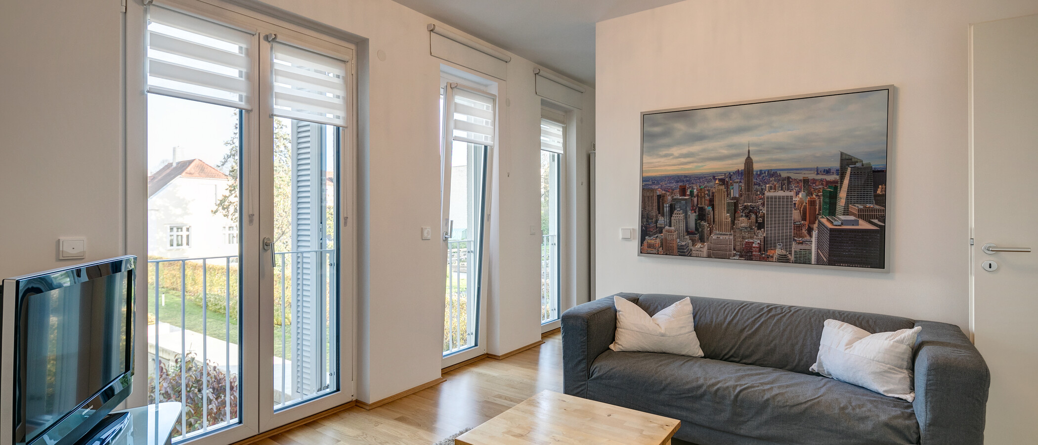 квартира München Schwabing 01 гостиная 8156