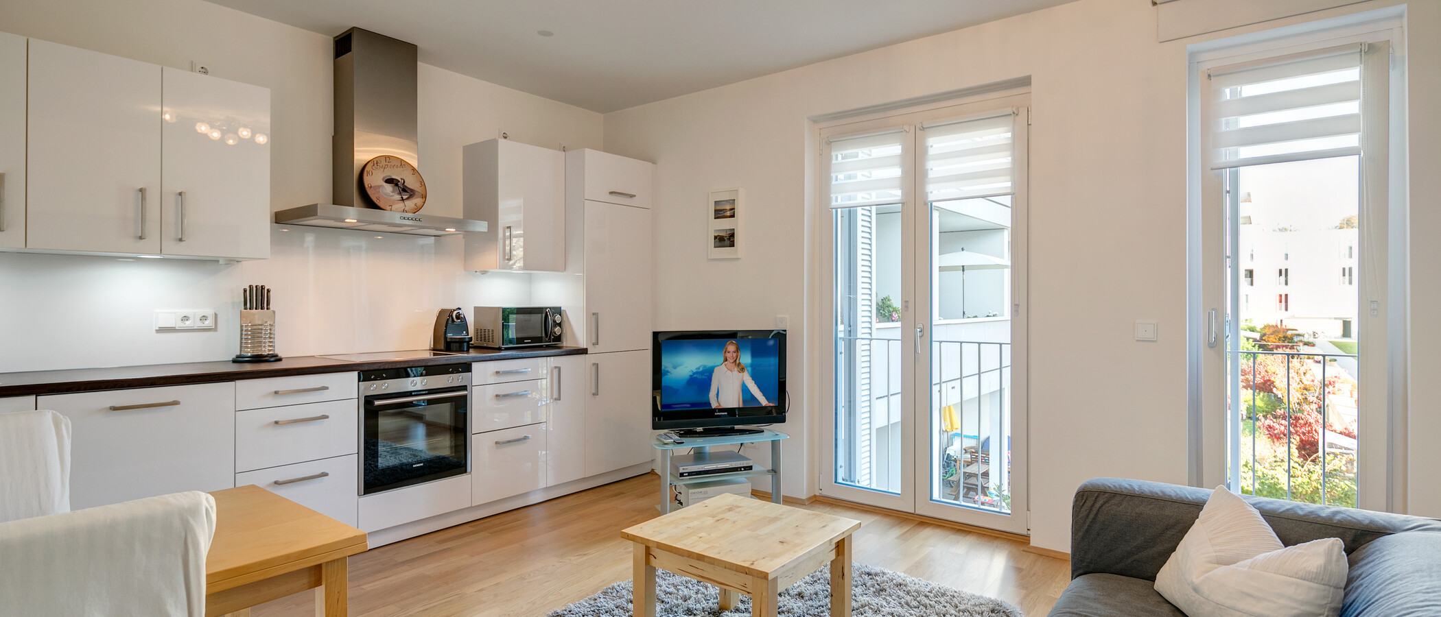 квартира München Schwabing 04 гостиная 8156