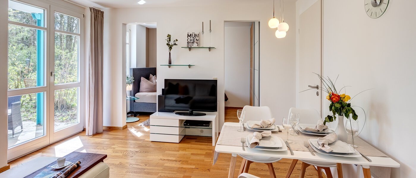 квартира с садом Haar 04 жилое пространство 8167