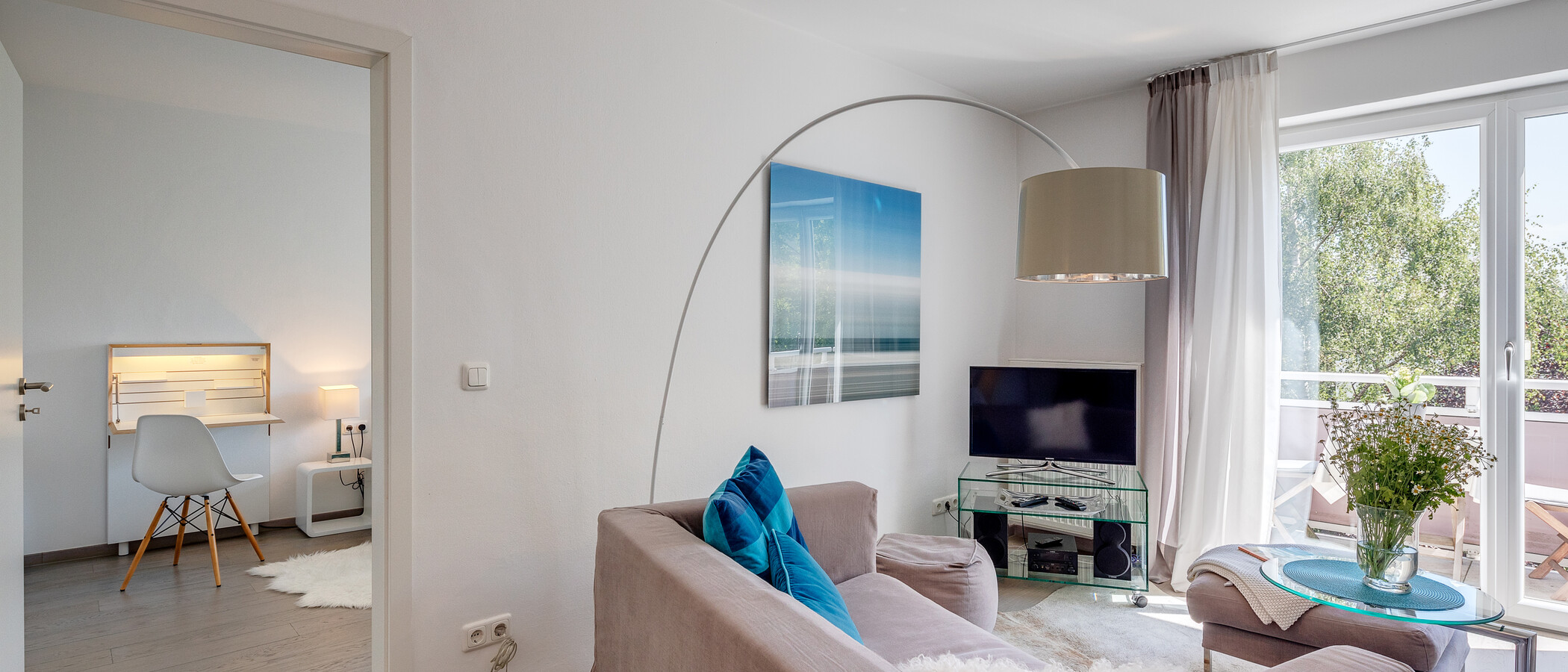квартира München Schwabing 05 гостиная 8204