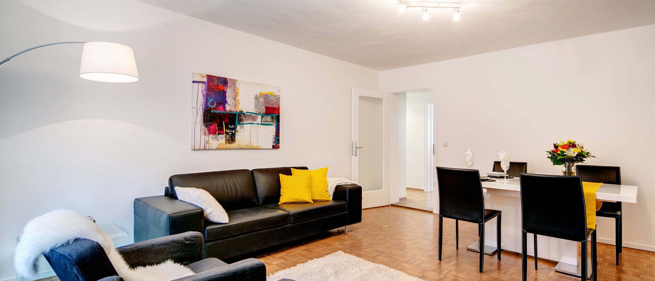квартира München Lehel 02 гостиная 8256