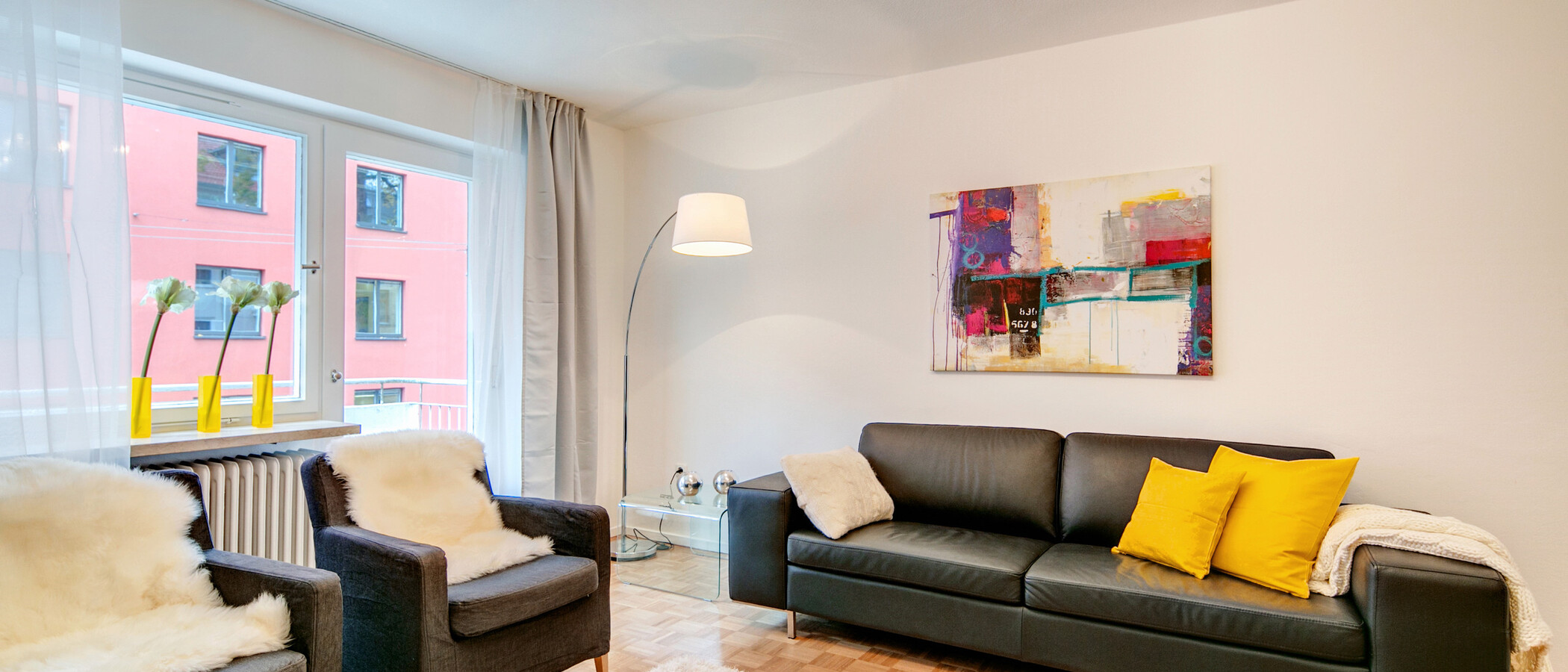 квартира München Lehel 05 гостиная 8256