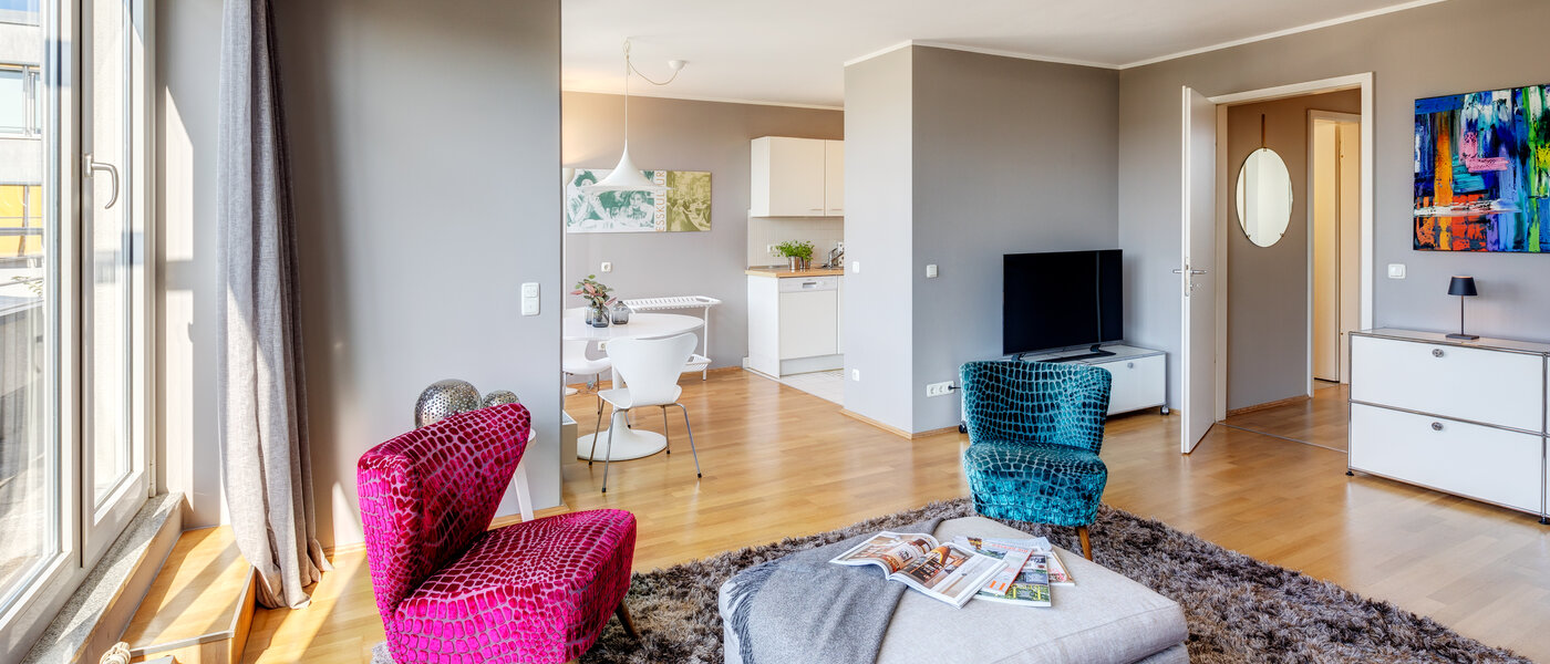 квартира München Maxvorstadt - Universitätsviertel 04 жилое пространство 8264