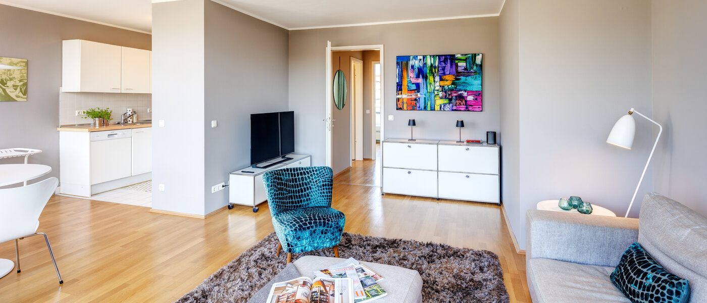 квартира München Maxvorstadt - Universitätsviertel 05 жилое пространство 8264