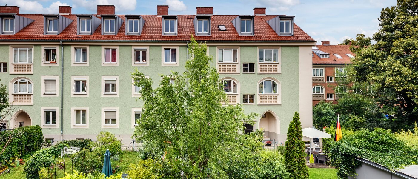 квартира München Schwabing 02 вид из окна 8281