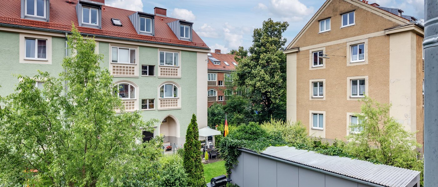 квартира München Schwabing 03 вид из окна 8281