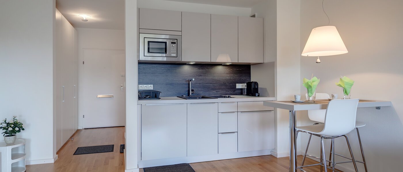 мансардная квартира München Solln 01 кухня 8282