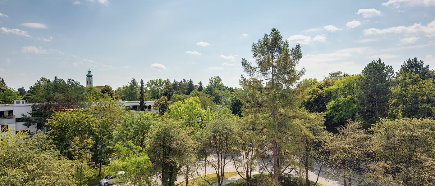 мансардная квартира München Solln 02 вид из окна 8282