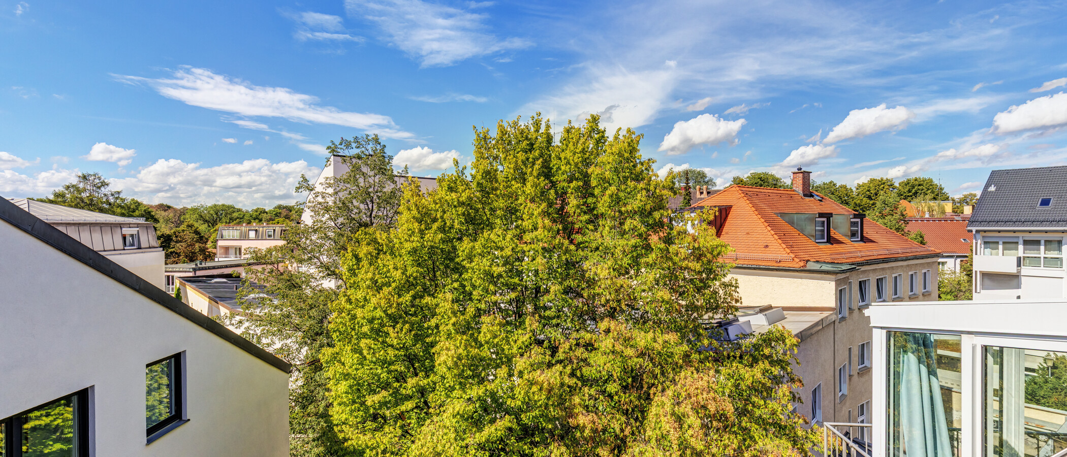 двухэтажная квартира-галерея München Nymphenburg 01 вид из окна 8333