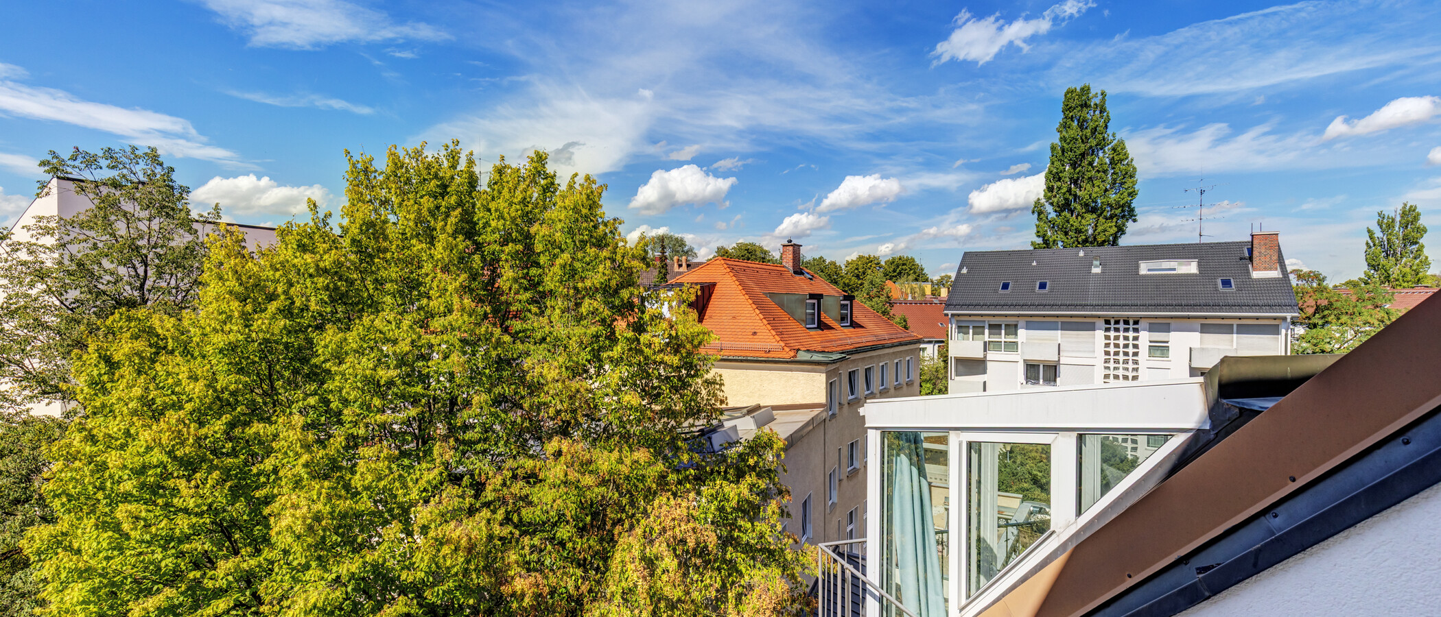 двухэтажная квартира-галерея München Nymphenburg 02 вид из окна 8333
