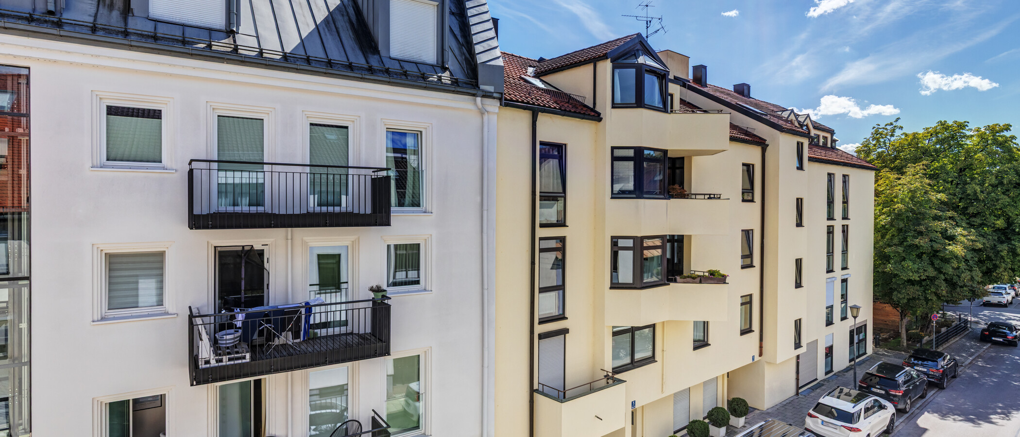 двухэтажная квартира-галерея München Nymphenburg 04 вид из окна 8333