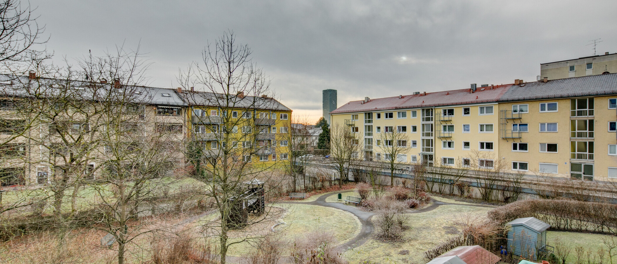 квартира München Moosach 01 вид из окна 8350