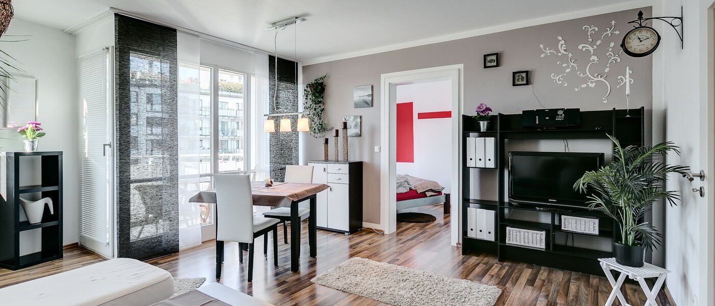 квартира München Neuperlach 02 гостиная 8365