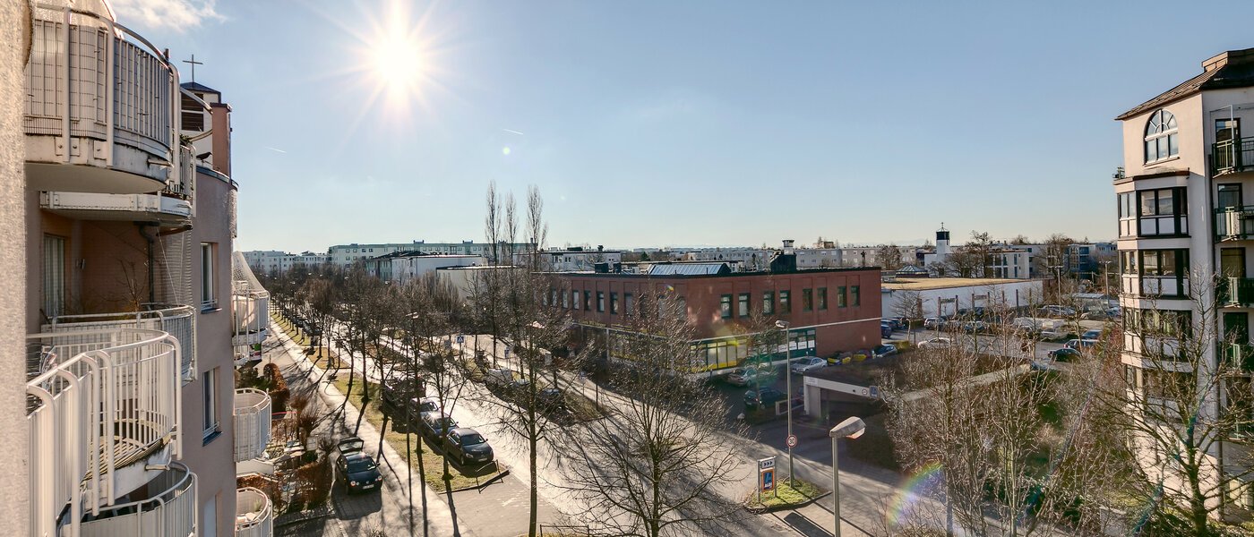 квартира München Neuperlach 01 вид из окна 8365