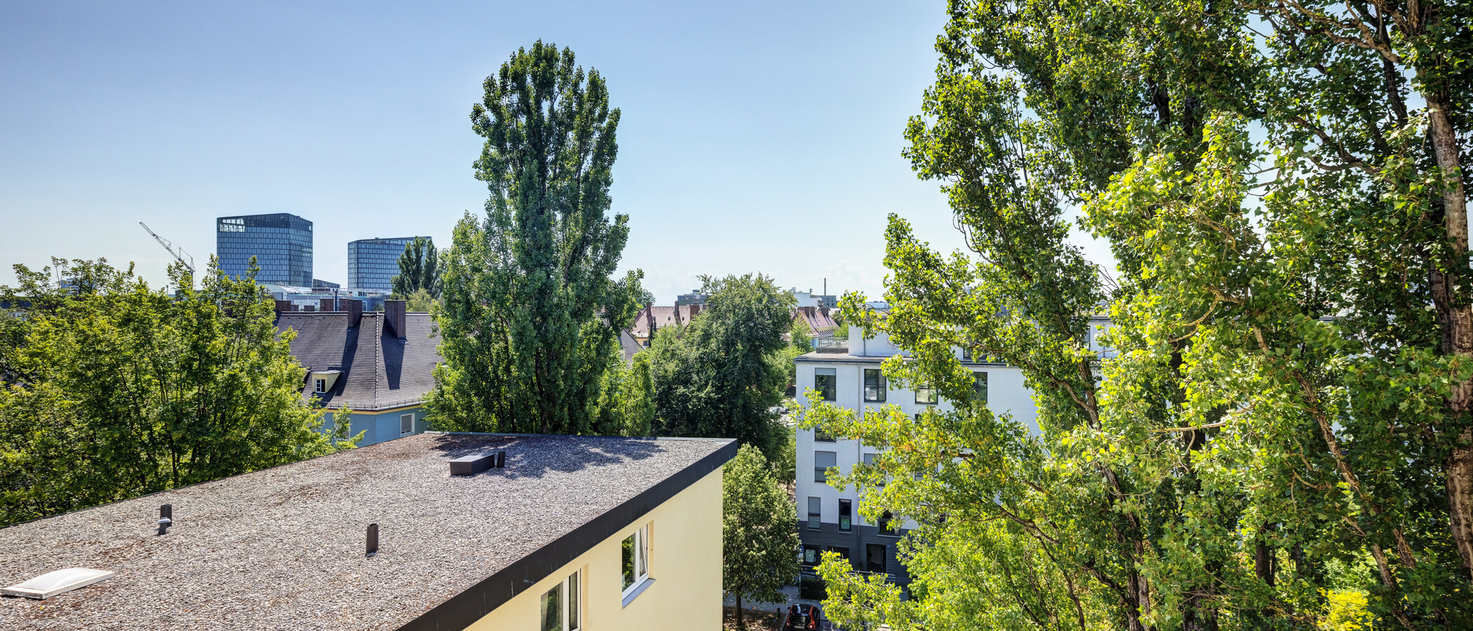 квартира München Bogenhausen 03 вид из окна 8368