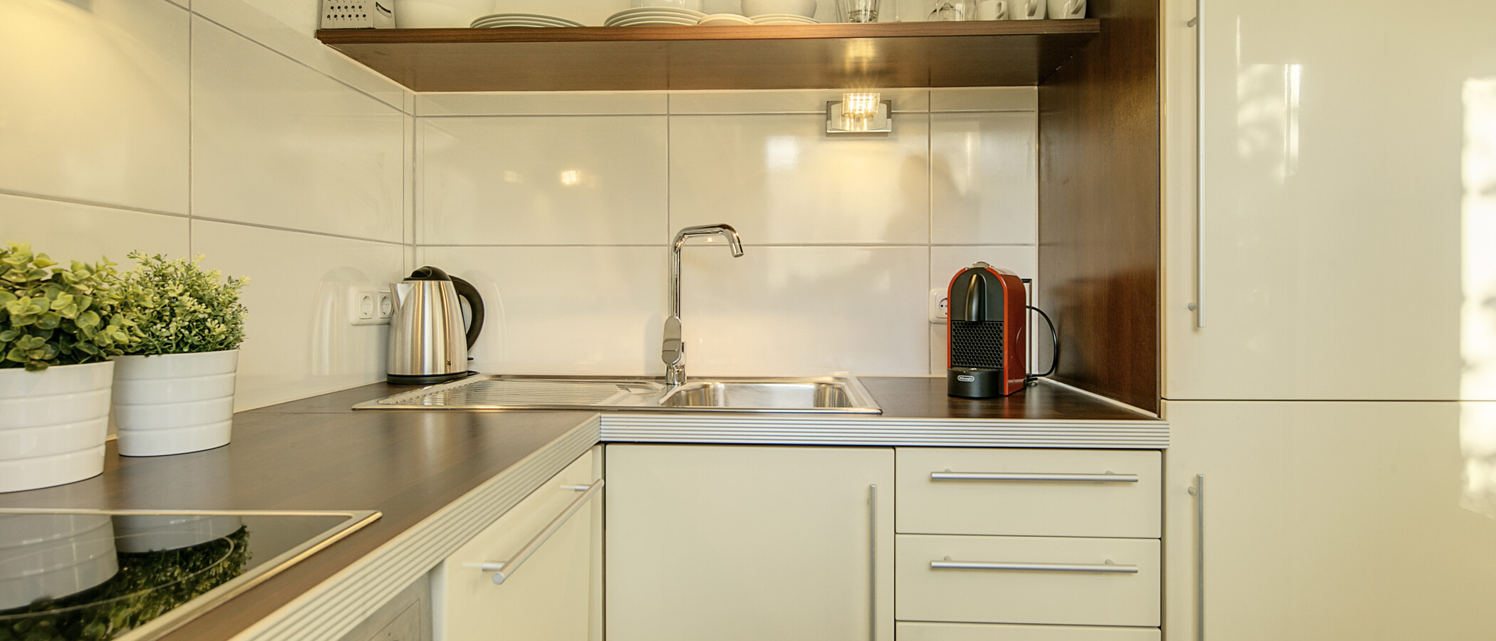 квартира с садом München Maxvorstadt 02 кухня 8378