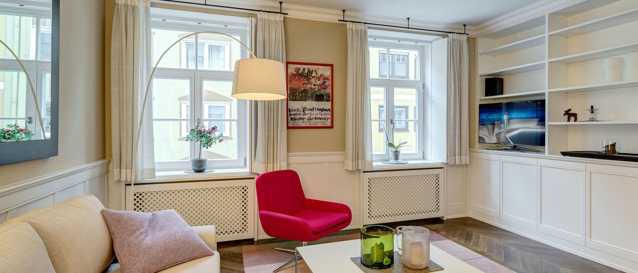 квартира München Maxvorstadt - Universitätsviertel 02 гостиная 8395