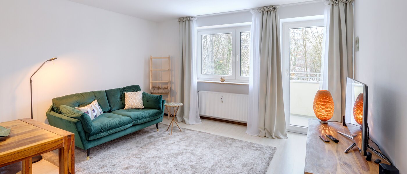 квартира München Englschalking 01 гостиная 8399