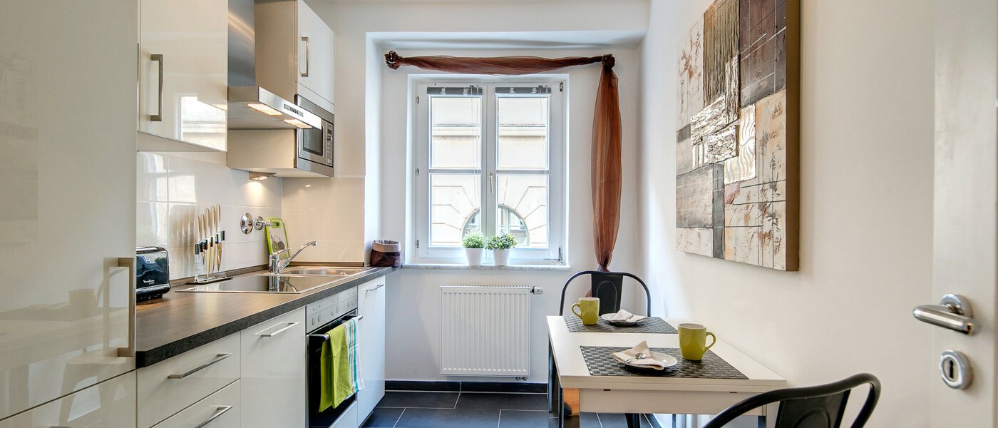 квартира München Maxvorstadt - Universitätsviertel 01 кухня 8499