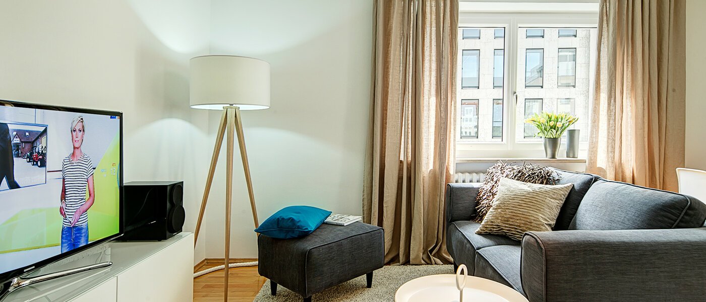 квартира München Lehel 01 гостиная 8569