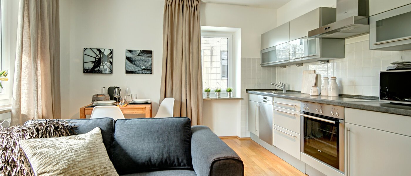 квартира München Lehel 02 гостиная 8569