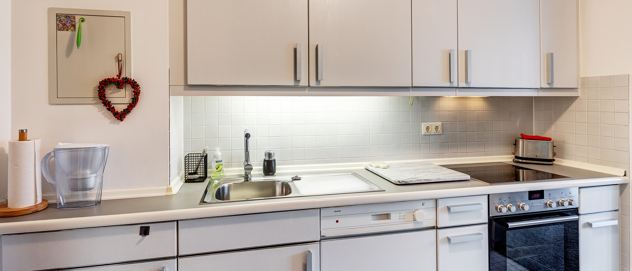 мансардная квартира München Denning 02 кухня 8585