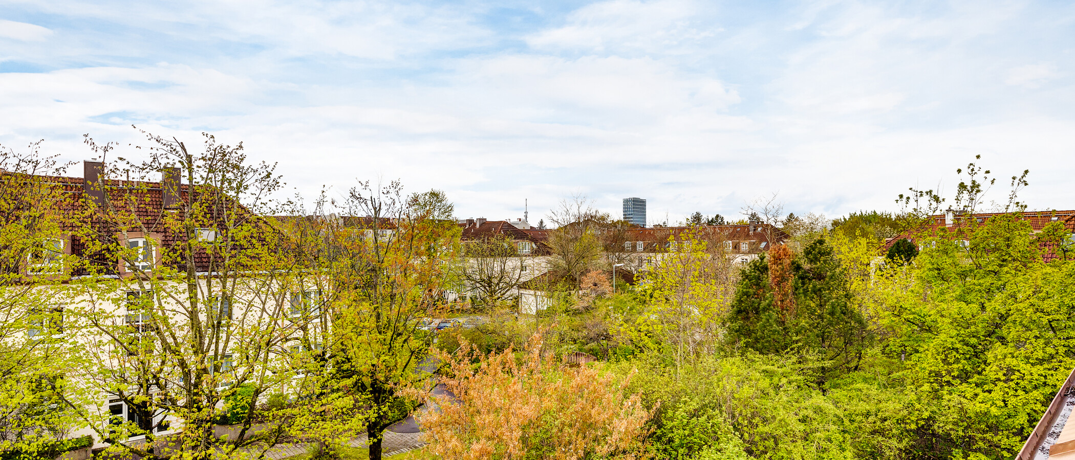 мансардная квартира München Denning 02 вид из окна 8585