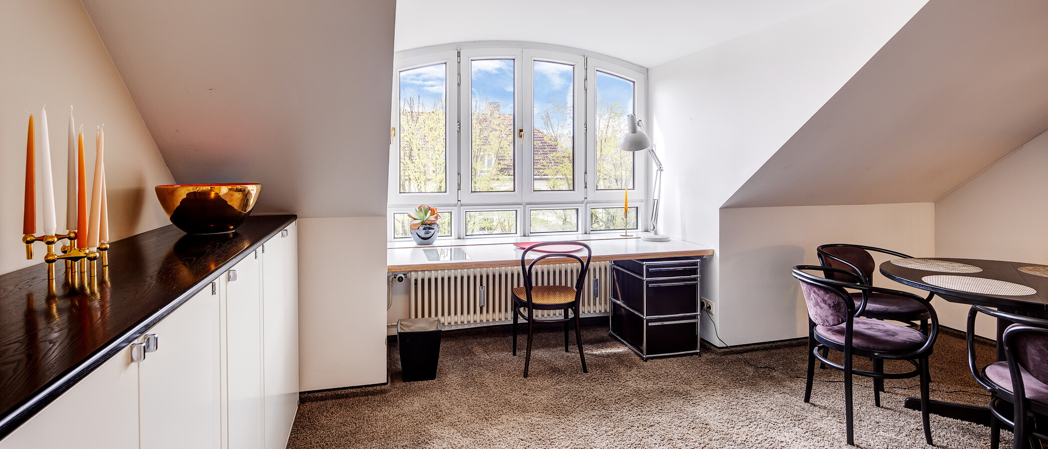 мансардная квартира München Denning 05 жилое пространство 8585