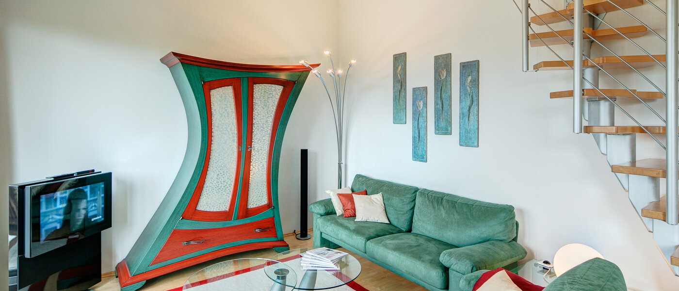 квартира-галерея München Moosach 02 гостиная 8607