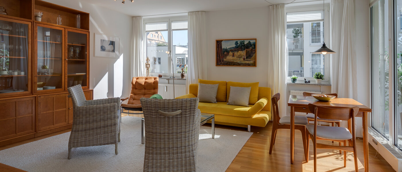 квартира München Maxvorstadt - Universitätsviertel 02 жилое пространство 8629