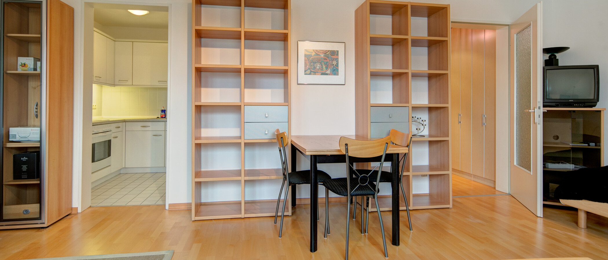 мансардная квартира München Moosach 03 гостиная 8631