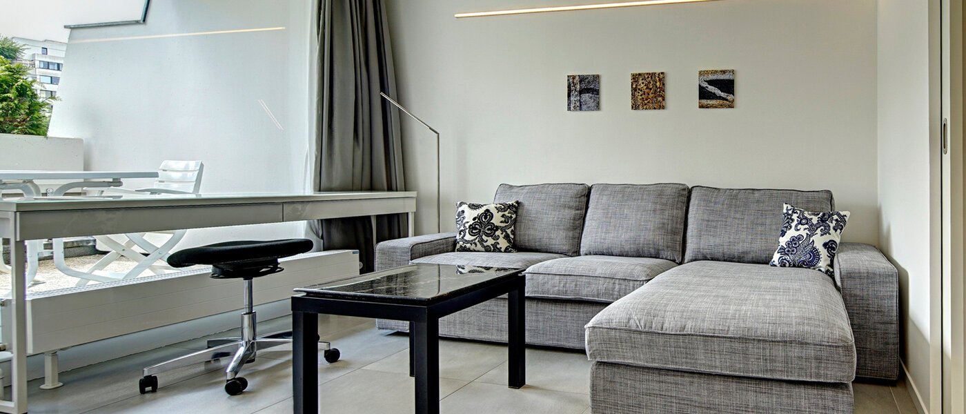 квартира München Olympiadorf 02 гостиная 8757