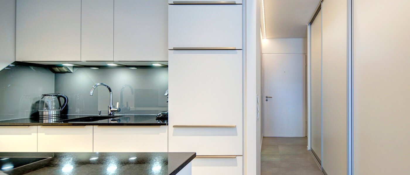 квартира München Olympiadorf 04 кухня 8757