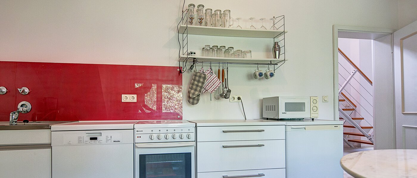 мансардная квартира München Solln 02 кухня 8785