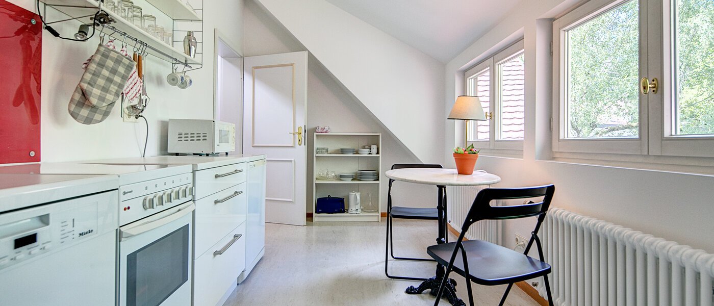 мансардная квартира München Solln 03 кухня 8785