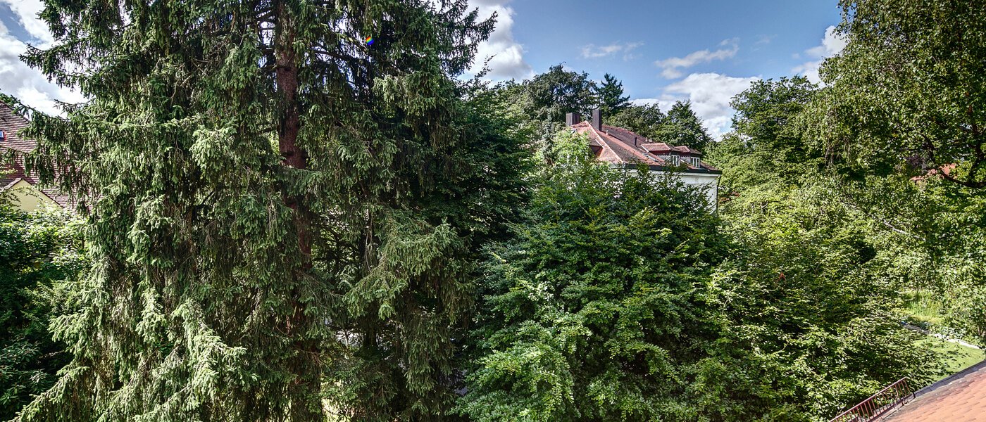 мансардная квартира München Solln 02 вид из окна 8785