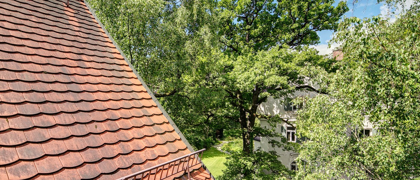 мансардная квартира München Solln 04 вид из окна 8785